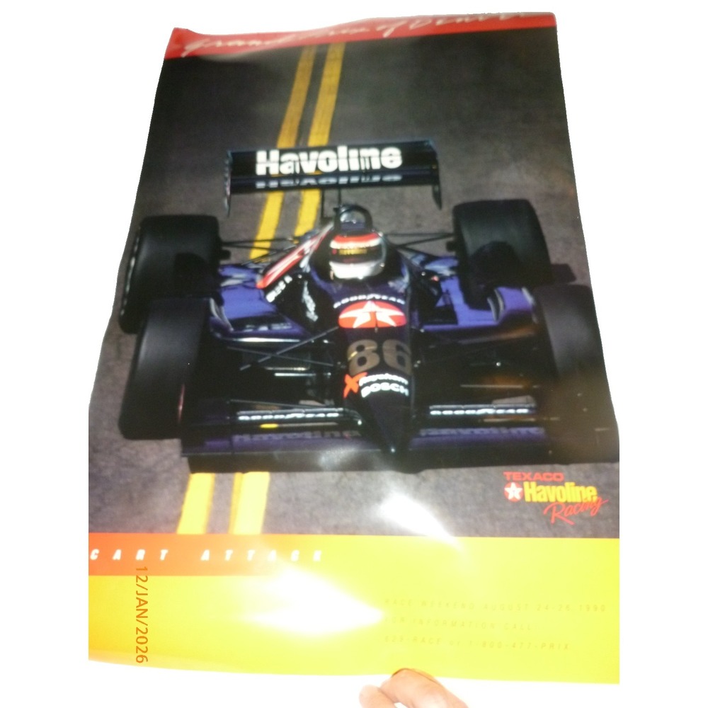 1990 Grand Prix of Denver Poster 15x24 Texaco Havoline Racing CART IndyCar Vtg